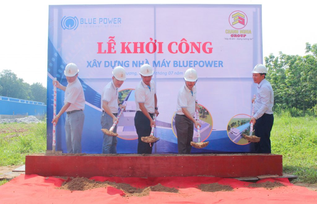 Thi công nhà xưởng BluePower Tân Uyên - Chanh Nghia Group